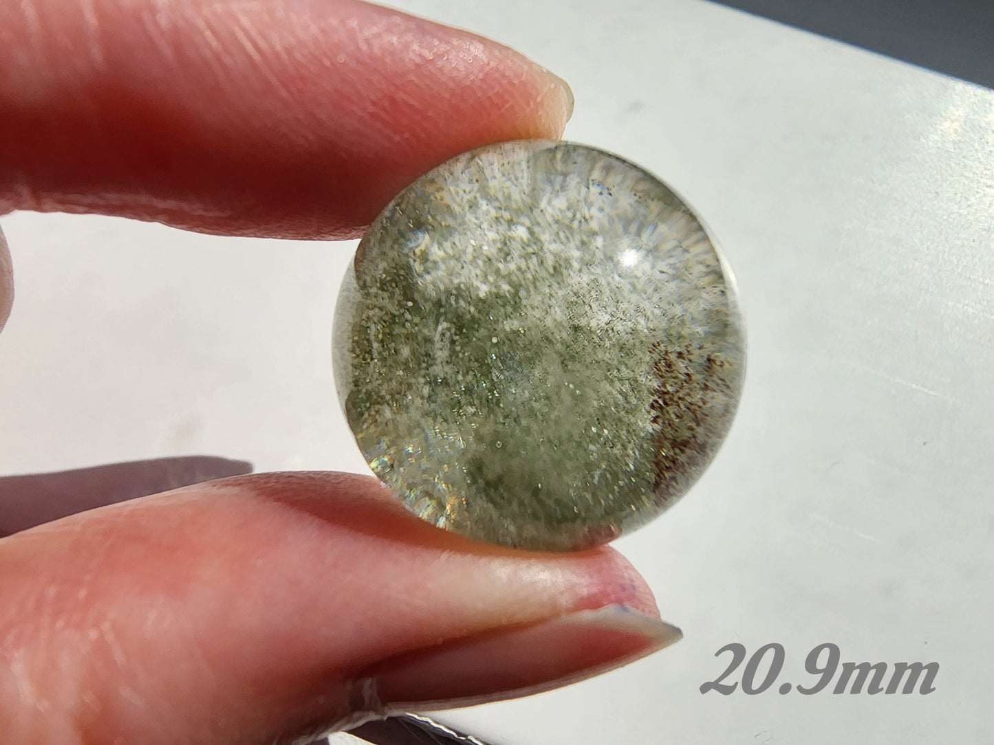 [Decoration] Natural Phantom Quartz Crystal Spheres