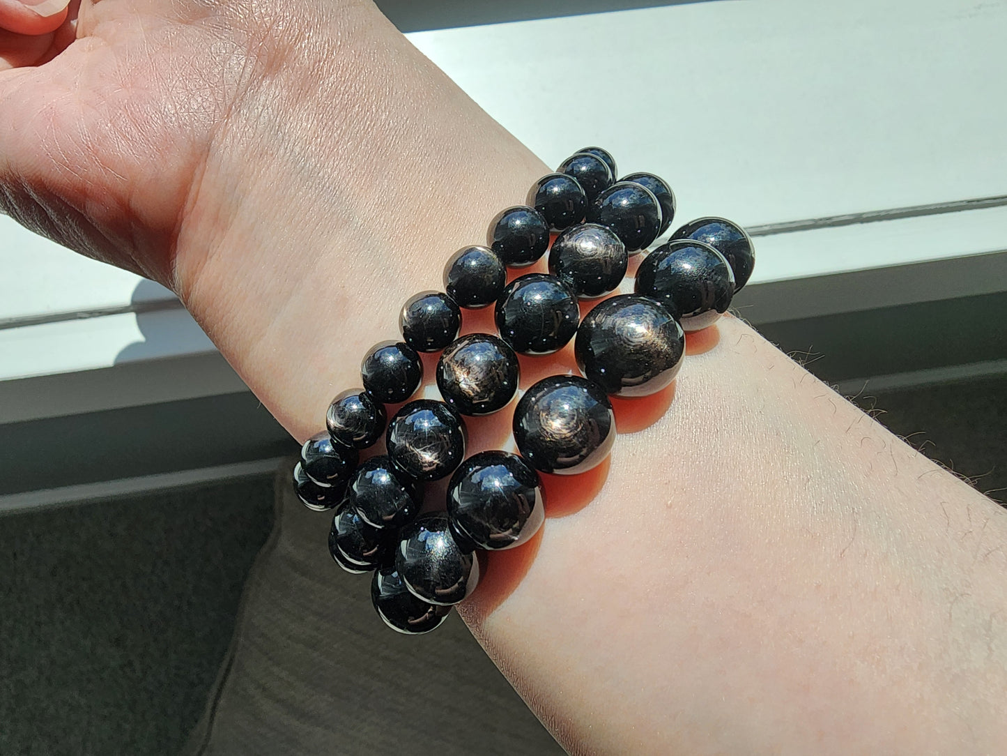 [Bracelet] Natural Hypersthene 金运石 Gemstone Bracelet