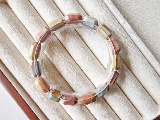 [Bracelet] Natural Alashan Agate Nugget Bracelet