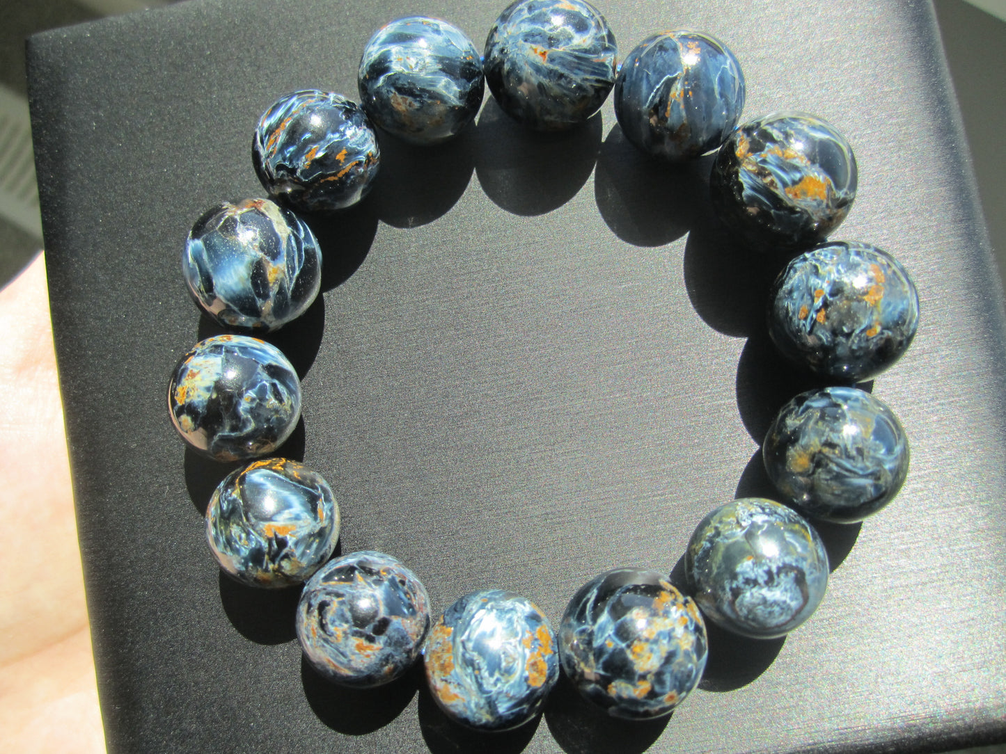 [Bracelet] Natural 16mm Pietersite Bracelet