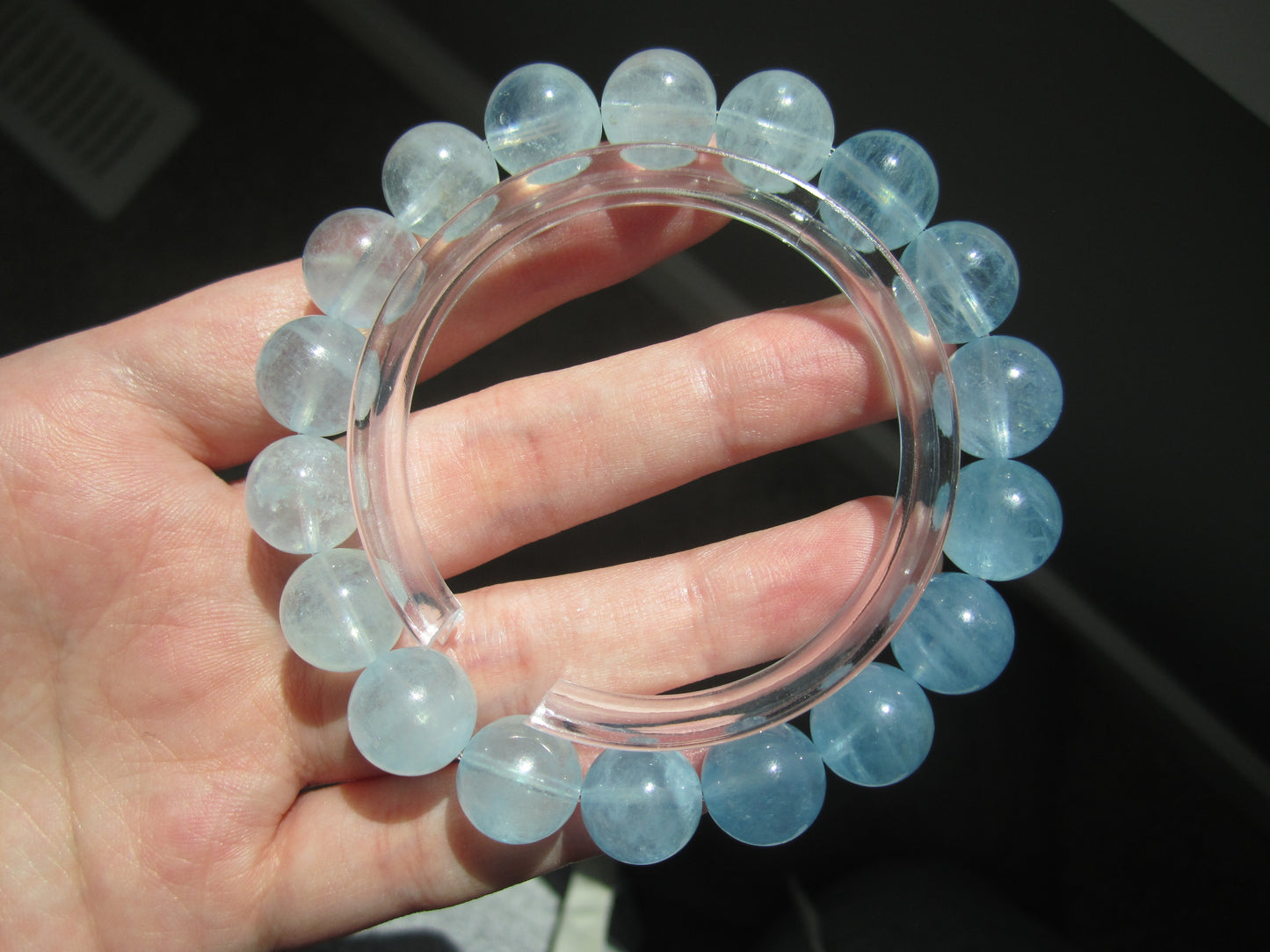 [Bracelet] 11mm Gradient Aquamarine Bracelet