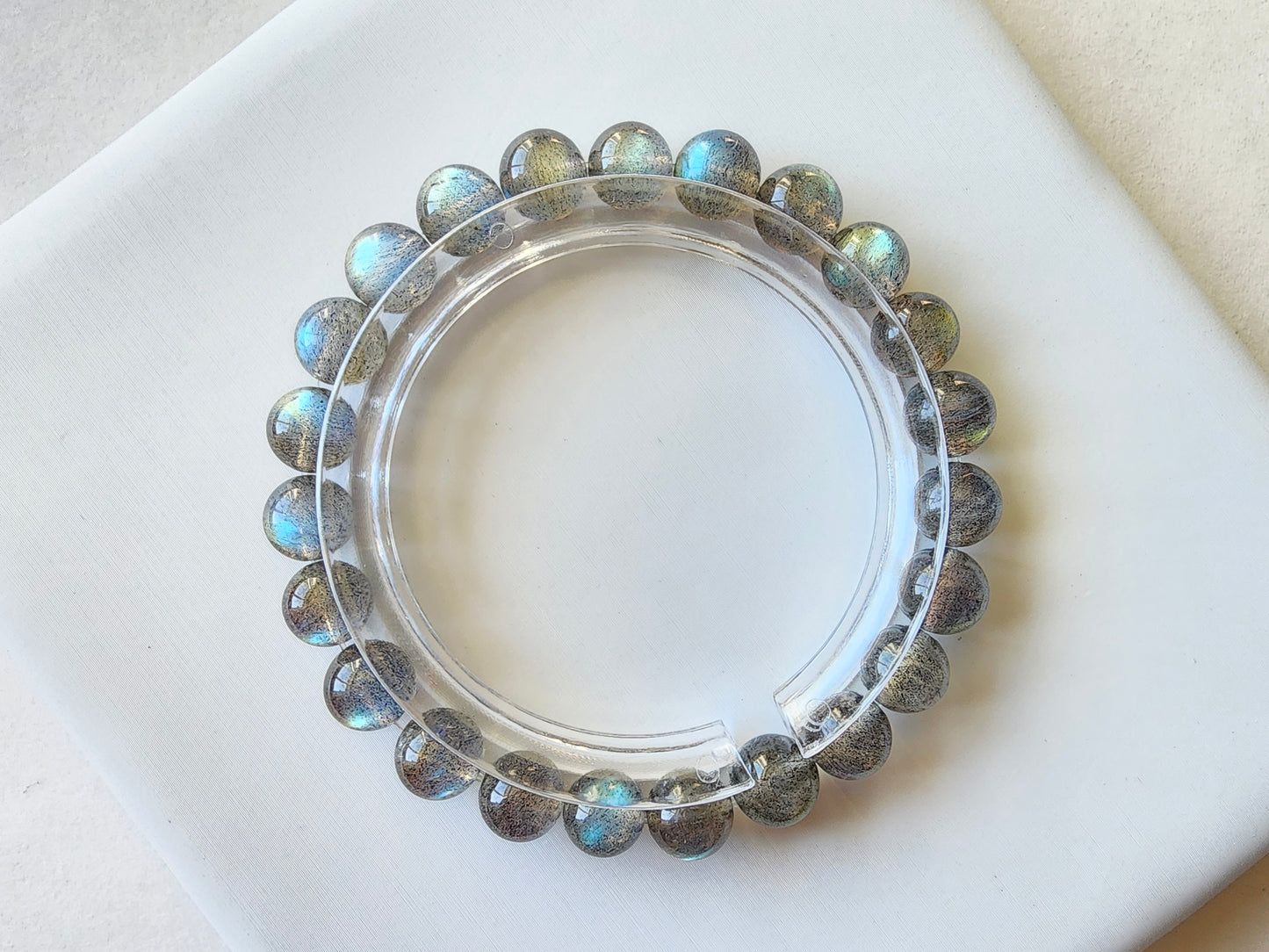 [Bracelet] 8mm Labradorite Bracelet with Stunning Natural Flash