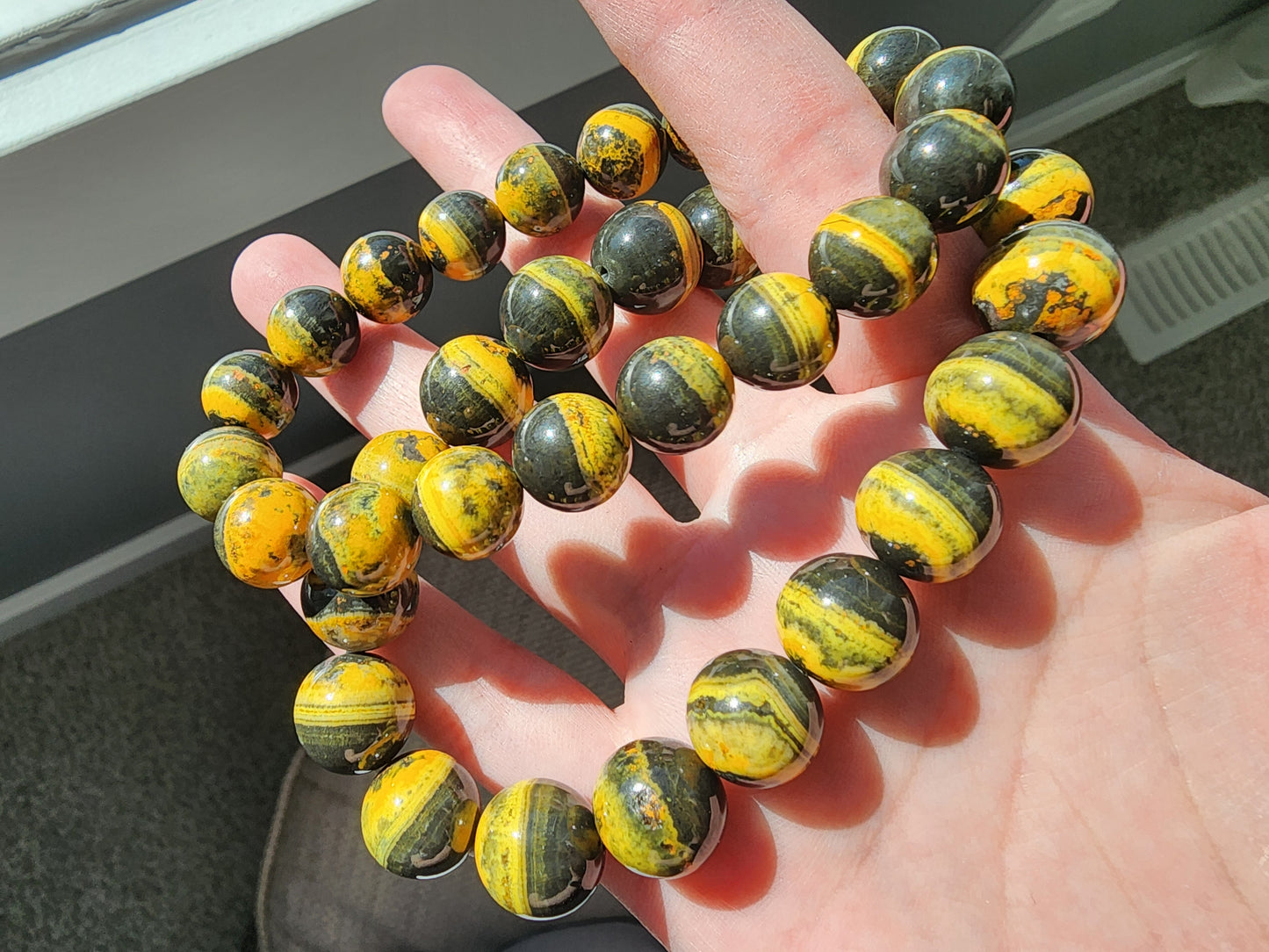 [Bracelet] Natural Bumblebee Jasper Bracelet