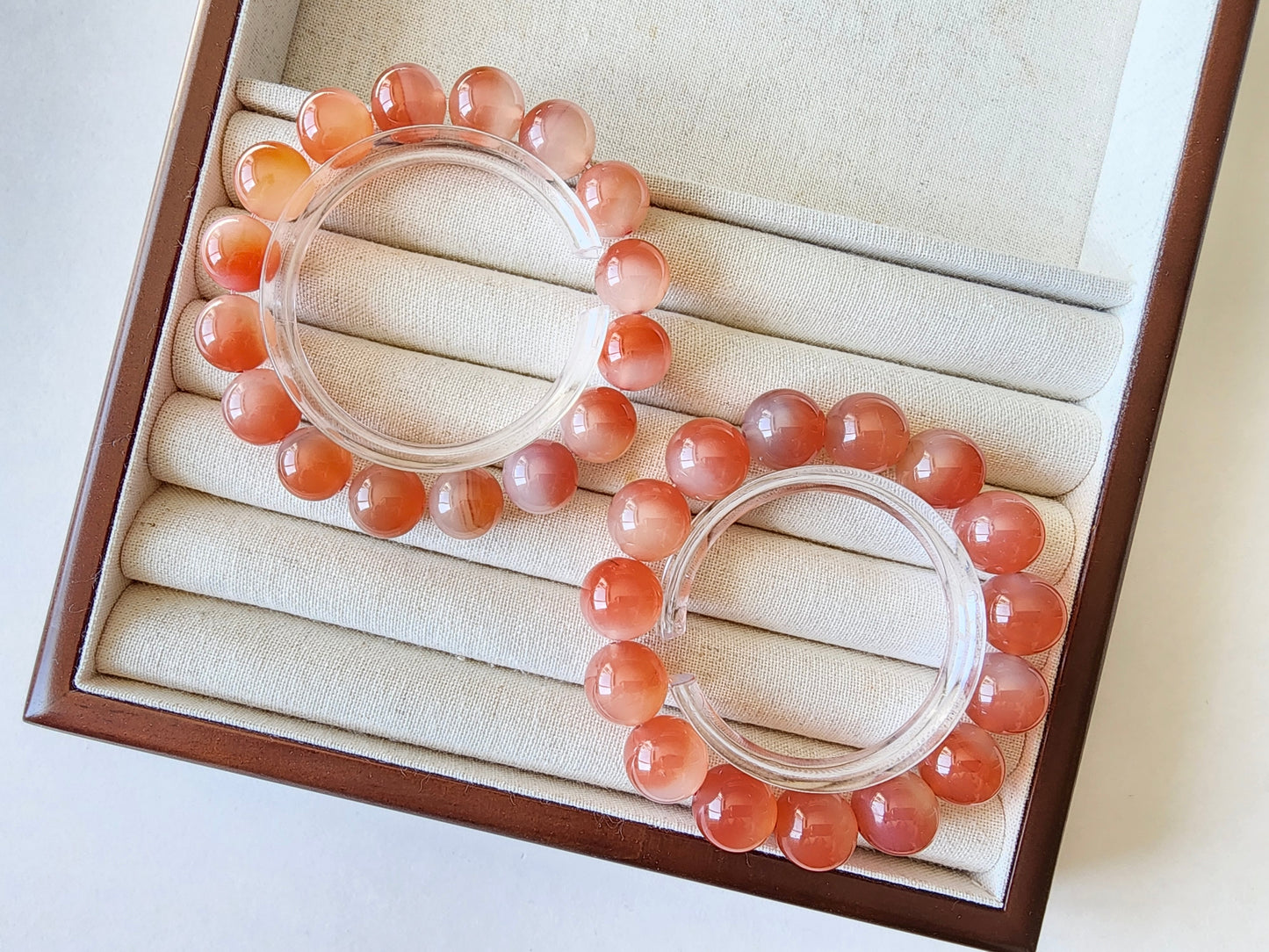 [Bracelet] Natural Peach Agate Bracelet