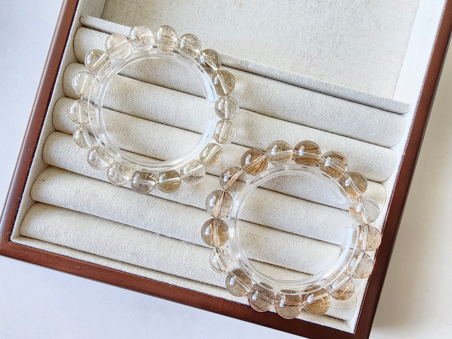 [Bracelet] Natural Golden Rutilated Quartz Bracelet