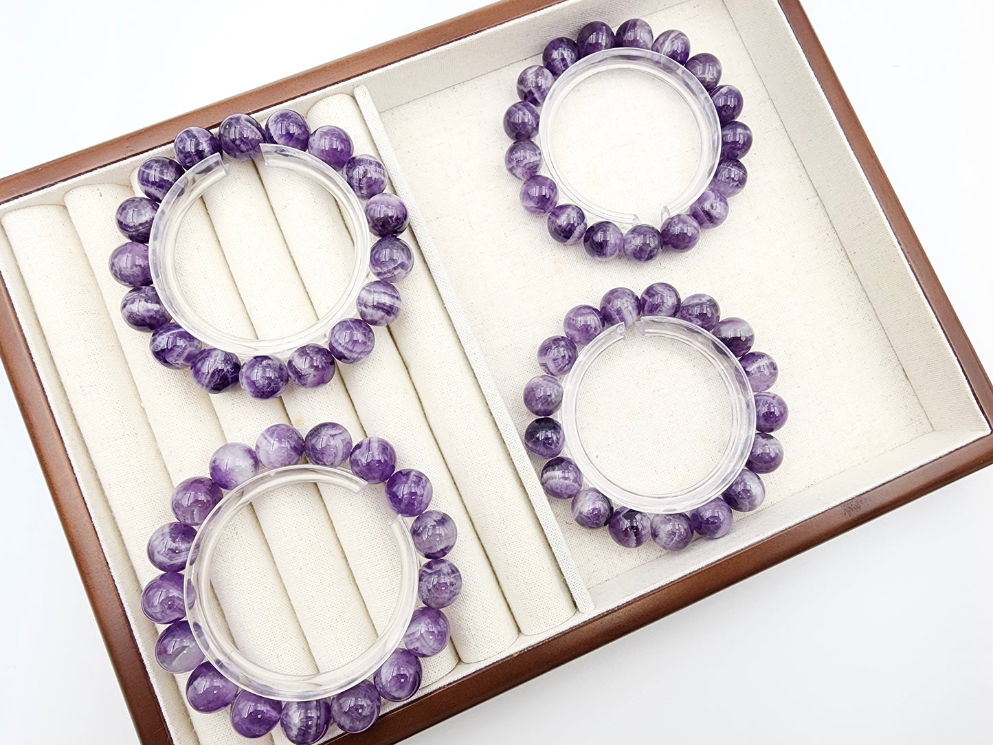 [Bracelet] 12mm Dream Amethyst Crystal Bracelet