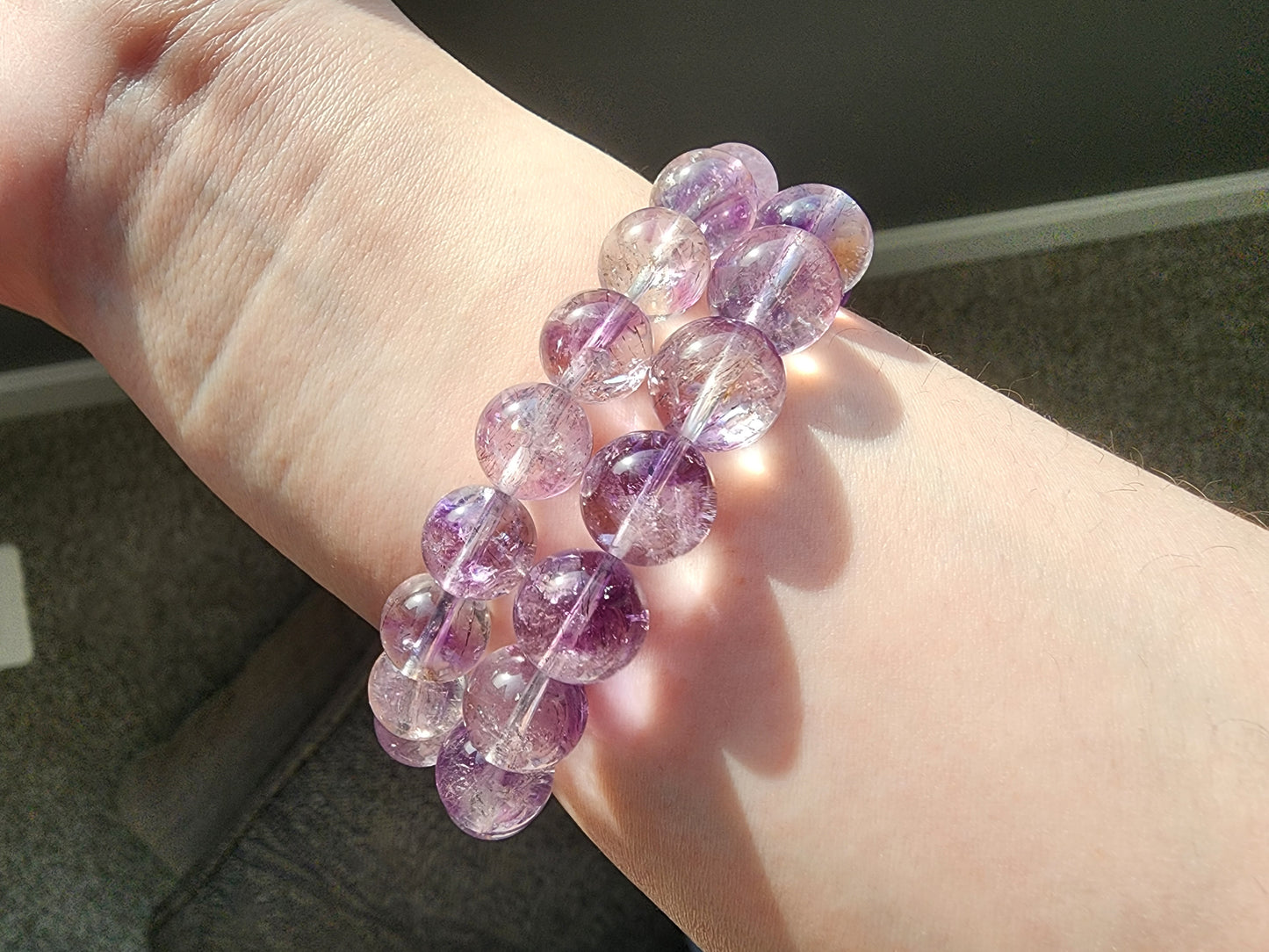 [Bracelet] Natural Purple Super Seven Bracelet