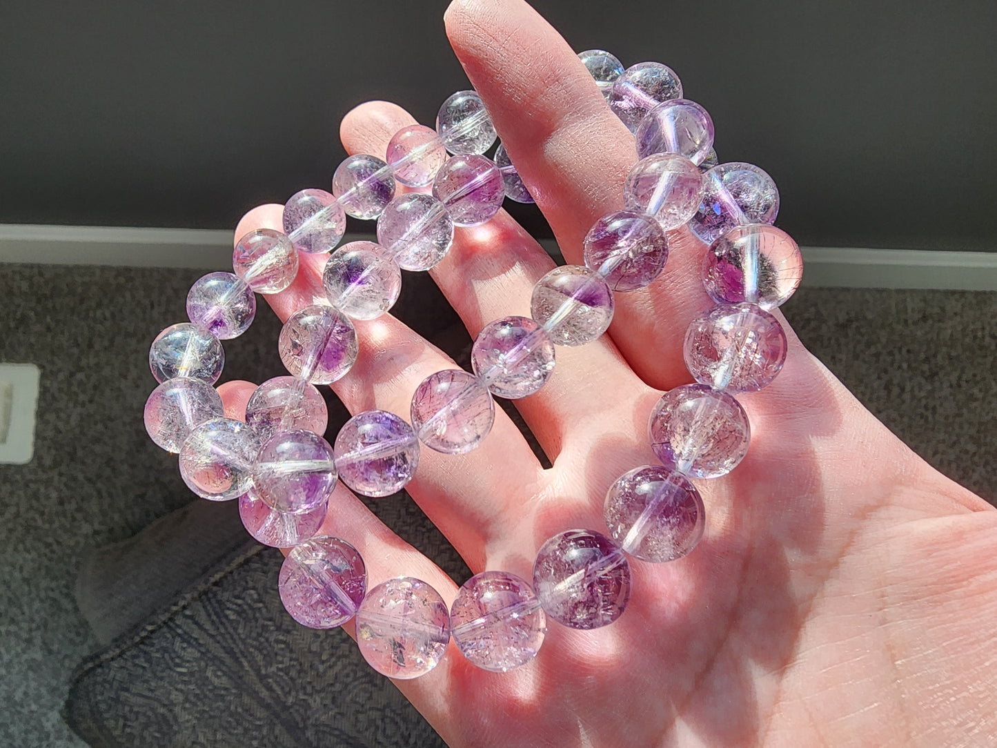 [Bracelet] Natural Purple Super Seven Bracelet