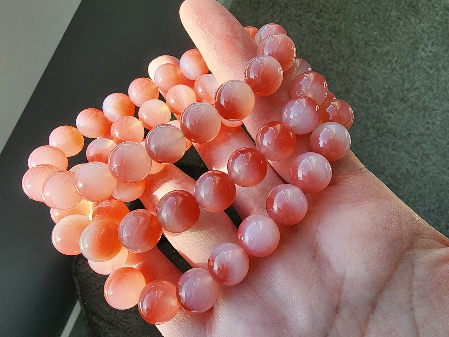 [Bracelet] 10mm Yanyuan Peach Agate Bracelet