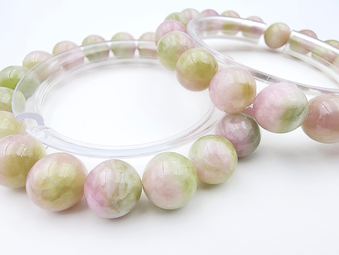 [Bracelet] 10mm Pink & Green Watermelon Tourmaline Bracelet