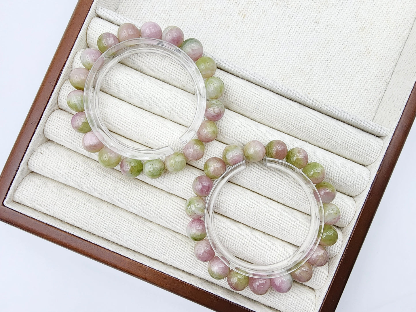 [Bracelet] 10mm Pink & Green Watermelon Tourmaline Bracelet