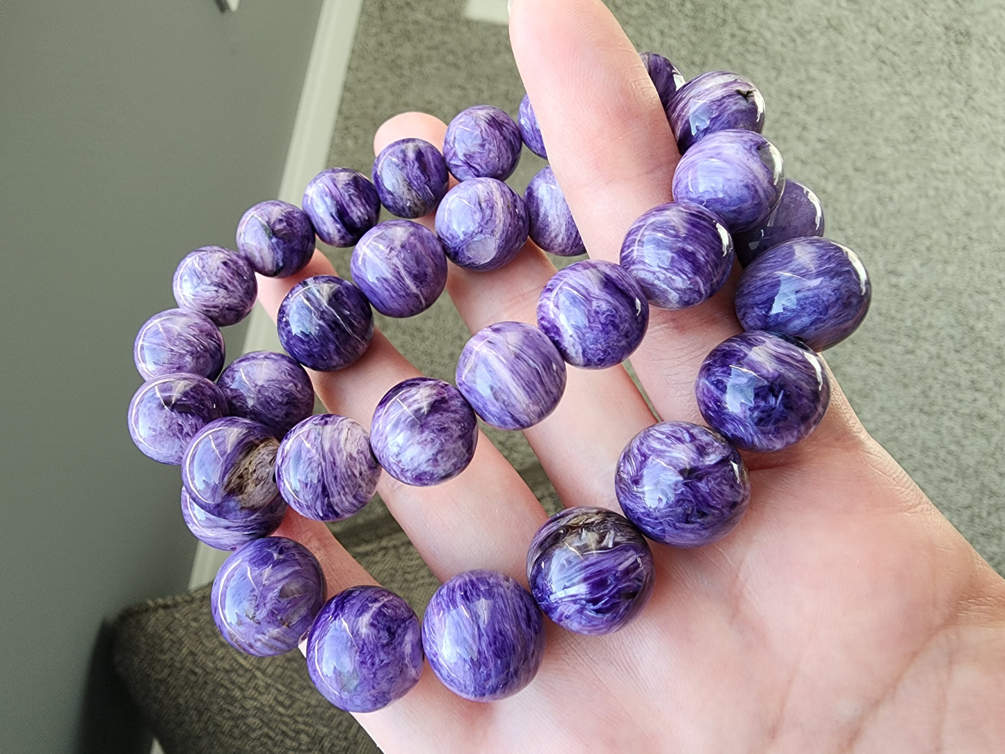[Bracelet] Natural Charoite Bracelet