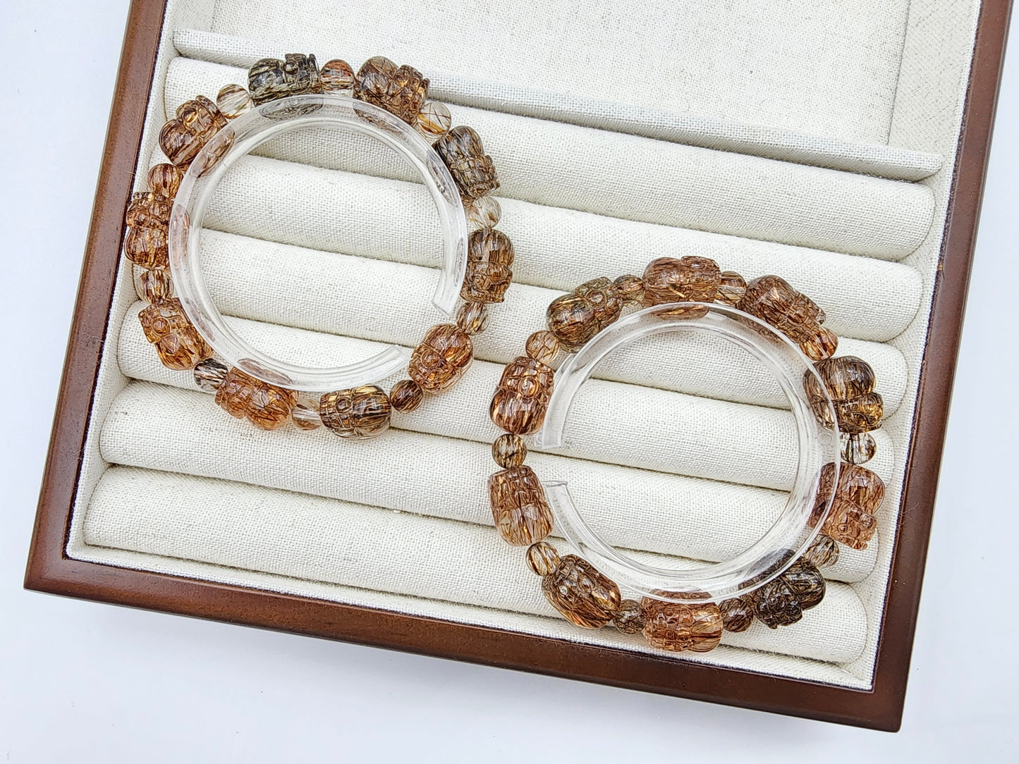 [Bracelet] Black Gold Rutilated Quartz Pixiu Bracelet for Wealth