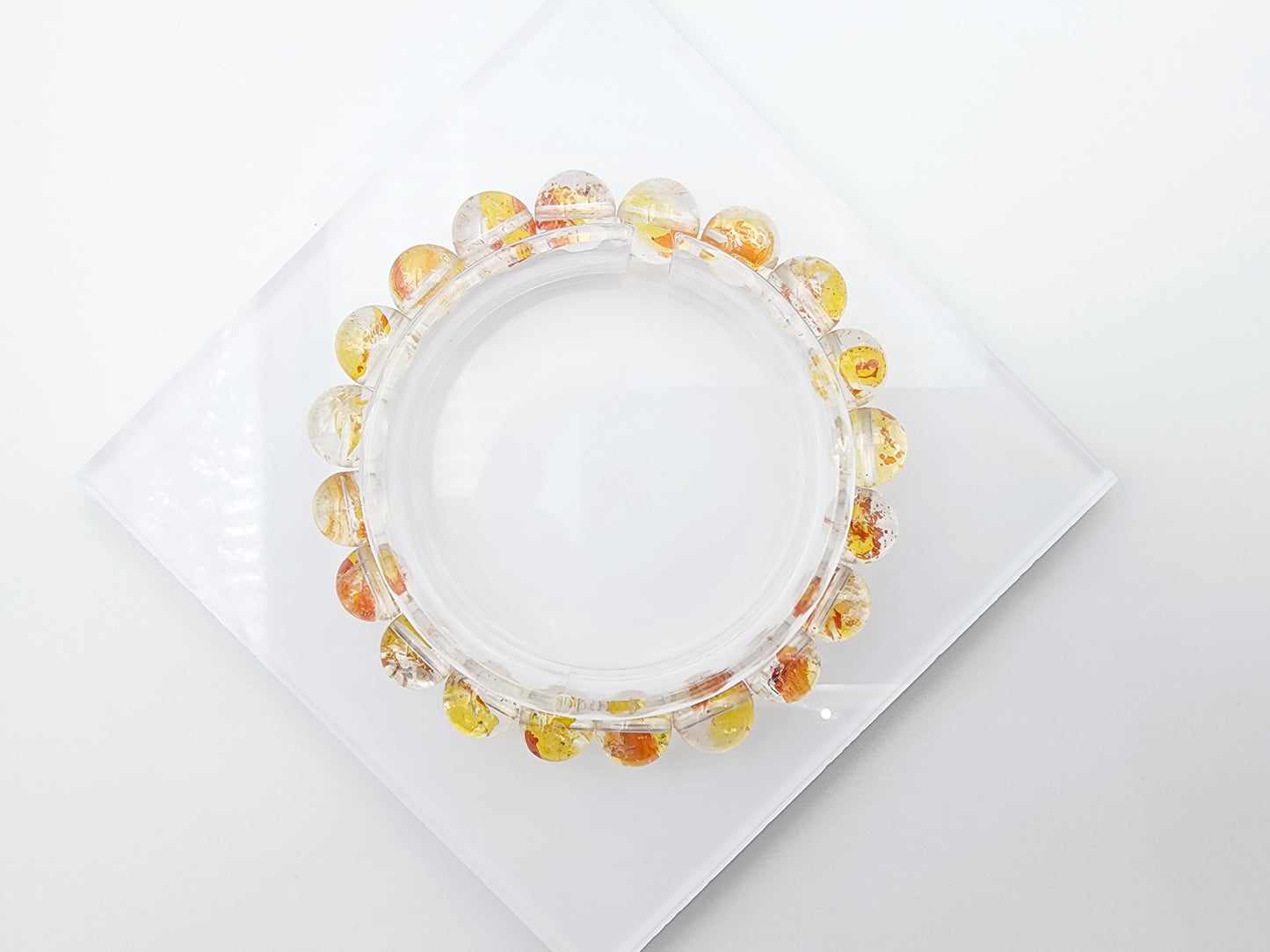 [Bracelet] 10mm Lucky Koi Hematoid Quartz Bracelet