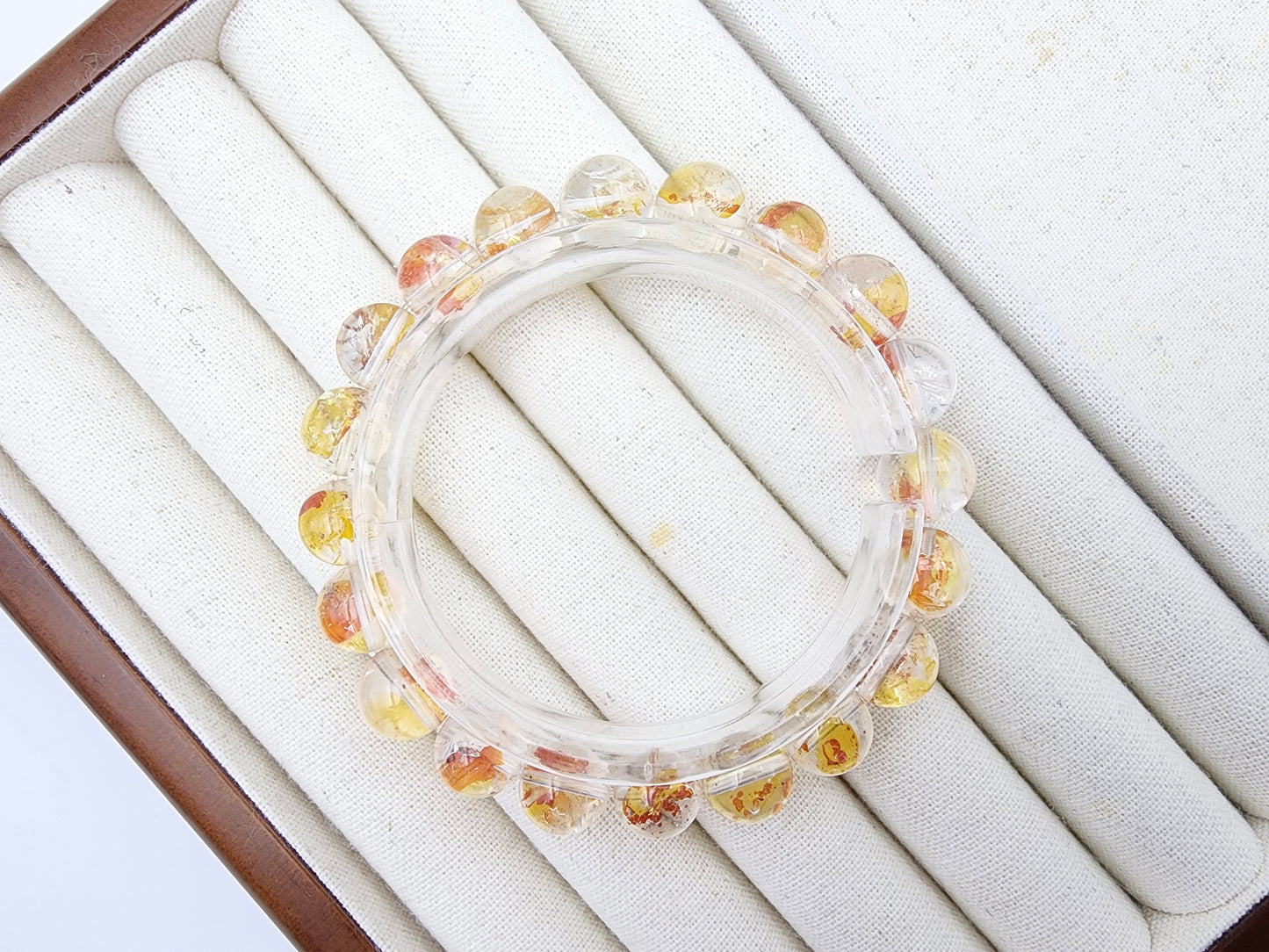 [Bracelet] 10mm Lucky Koi Hematoid Quartz Bracelet