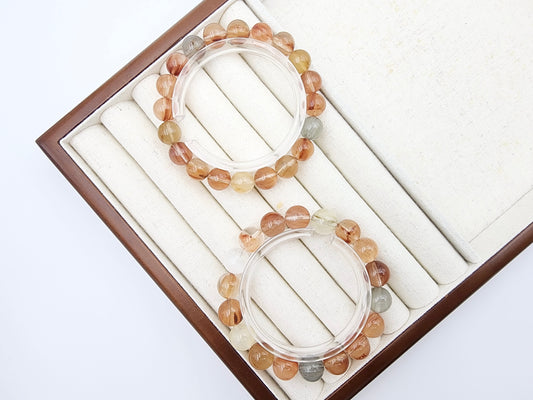 [Bracelet] Multicolor Rabbit Hair Quartz Bracelet