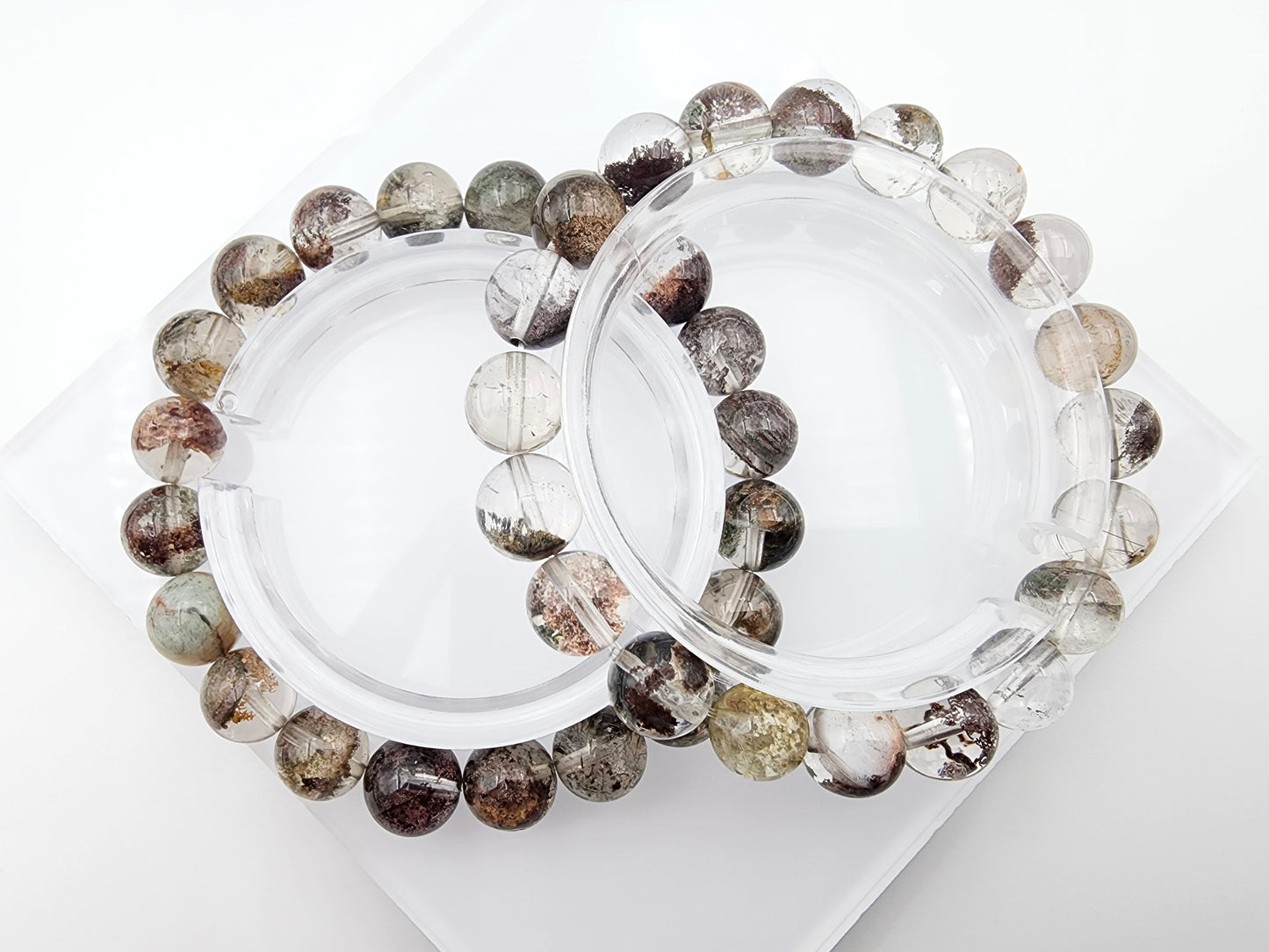 [Bracelet] 9mm Multi-Tone Phantom Quartz Bracelet