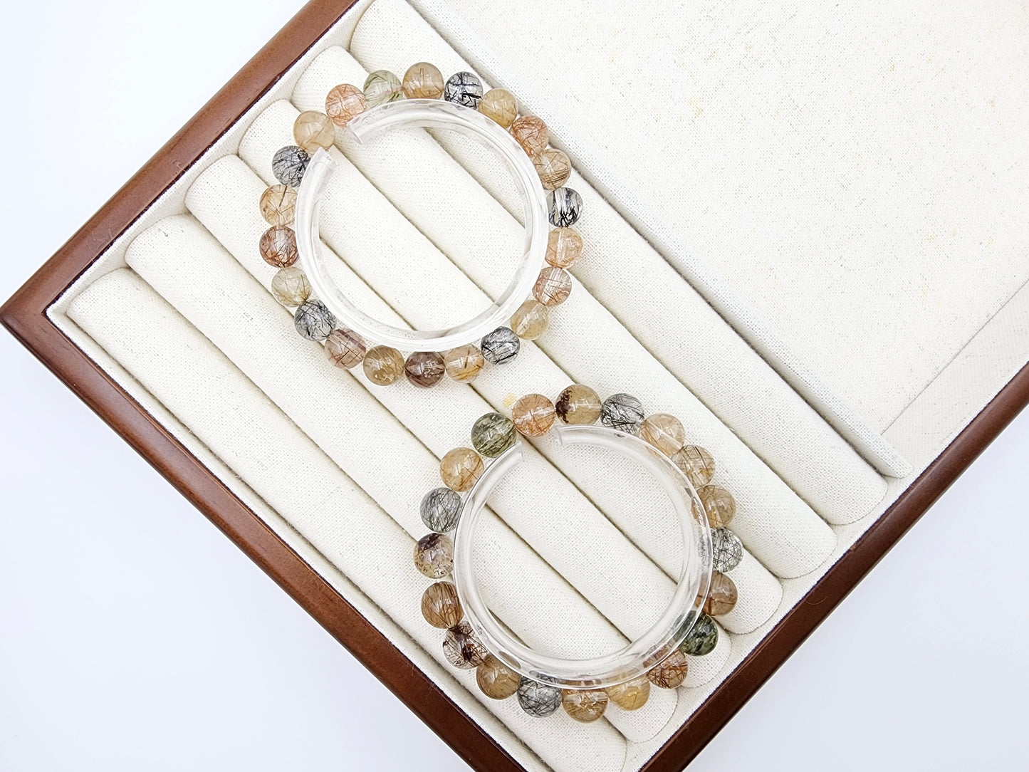 [Bracelet] Natural Rainbow Rutilated Quartz Bracelet