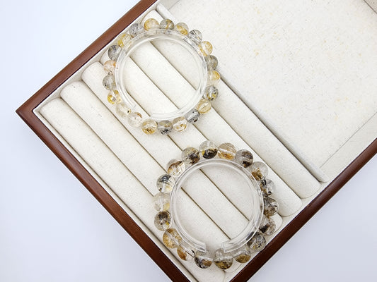 [Bracelet] Multicolor Herkimer-Style Quartz Bracelet