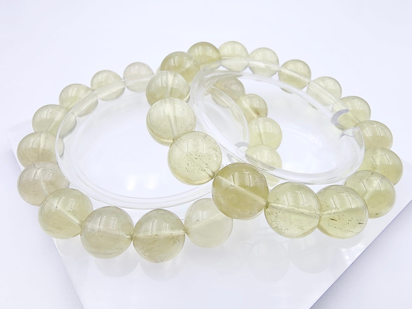 [Bracelet] Natural 12mm Libyan Desert Glass Bracelet