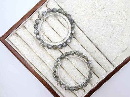 [Bracelet] 8mm Green Starlight Sunstone Bracelet