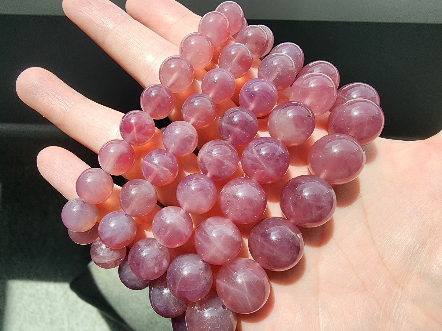 [Bracelet] Madagascar Lavender Rose Quartz Bracelet