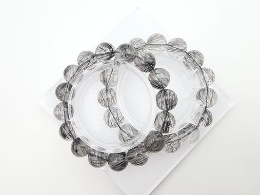 [Bracelet] Lace Black Rutilated Quartz Bracelet