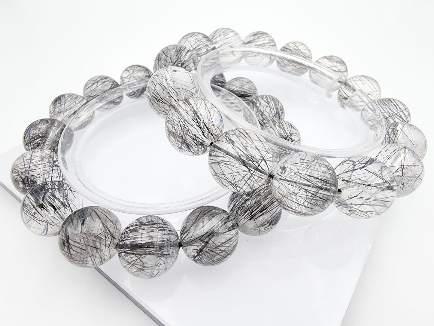 [Bracelet] Lace Black Rutilated Quartz Bracelet