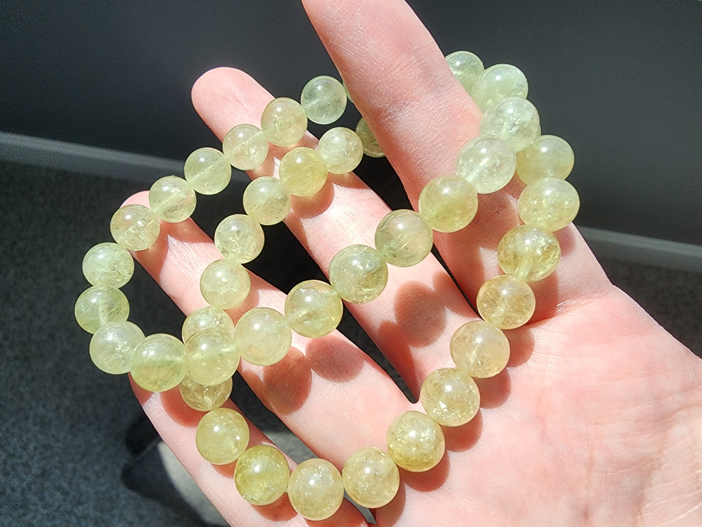 [Bracelet] Natural 8mm Apple Green Tsavorite Garnet Bracelet