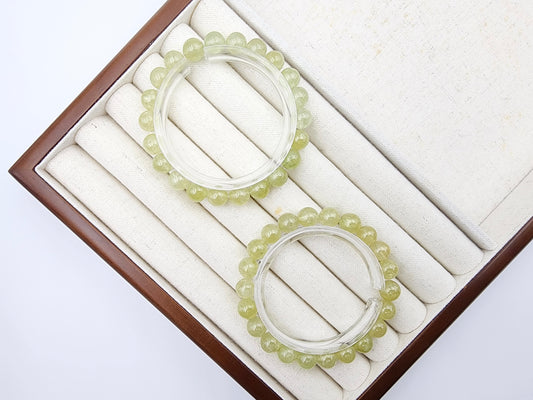 [Bracelet] Natural 8mm Apple Green Tsavorite Garnet Bracelet