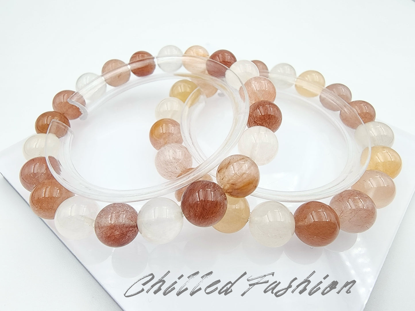 [Bracelet] Radiant Rabbit Hair Quartz 兔毛: A Symphony of Sunlit Strands