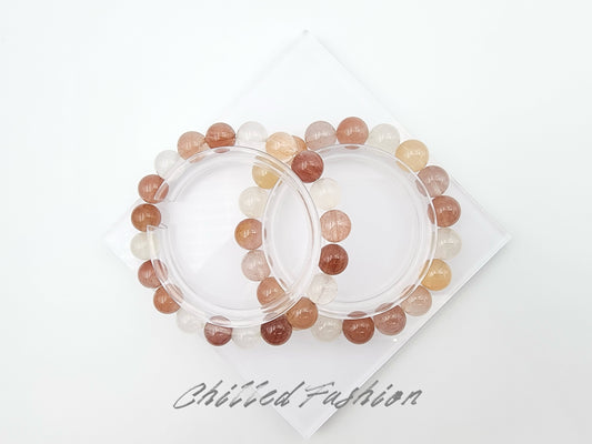 [Bracelet] Radiant Rabbit Hair Quartz 兔毛: A Symphony of Sunlit Strands
