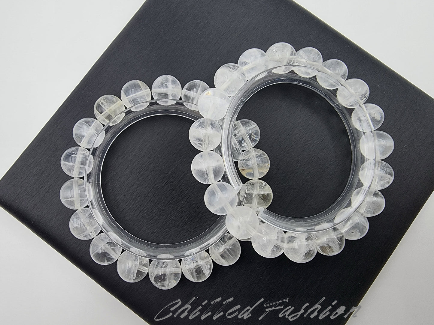 [Bracelet] Natural White Phantom Quartz Bracelet