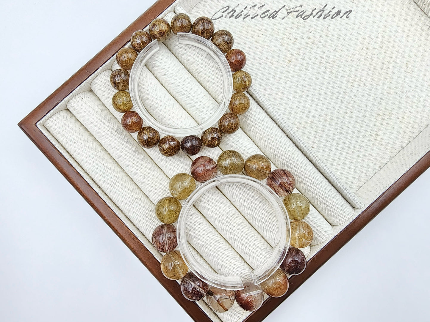 [Bracelet] Golden Glow: Rutilated Quartz 彩发晶 Bracelet