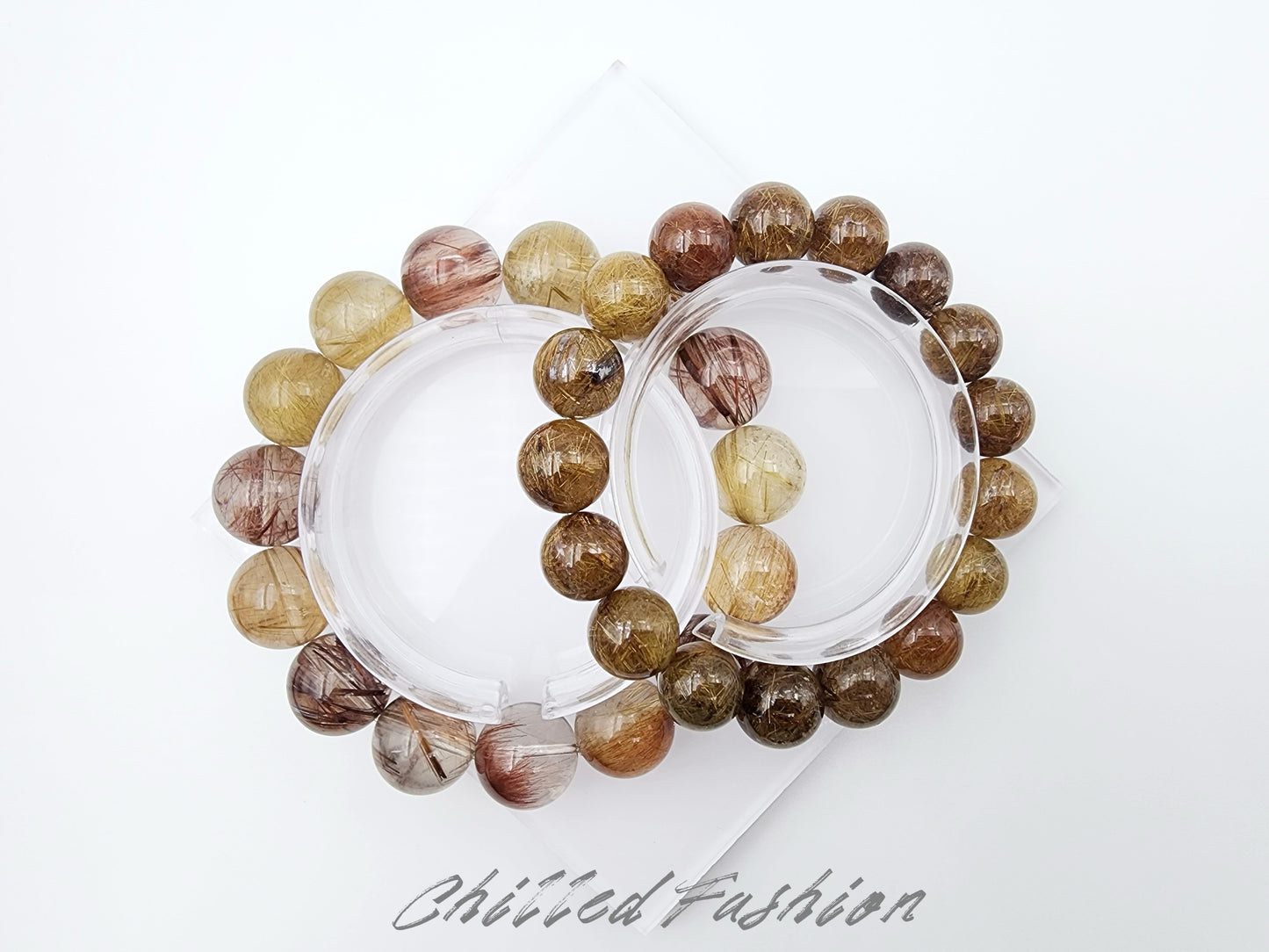 [Bracelet] Golden Glow: Rutilated Quartz 彩发晶 Bracelet