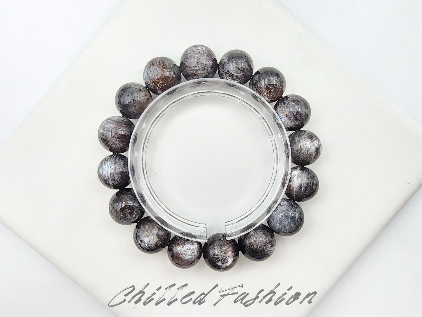 [Bracelet] Enchanted Starlight: 13mm Skeletal Quartz 星辉骨干 Crystal Bracelet