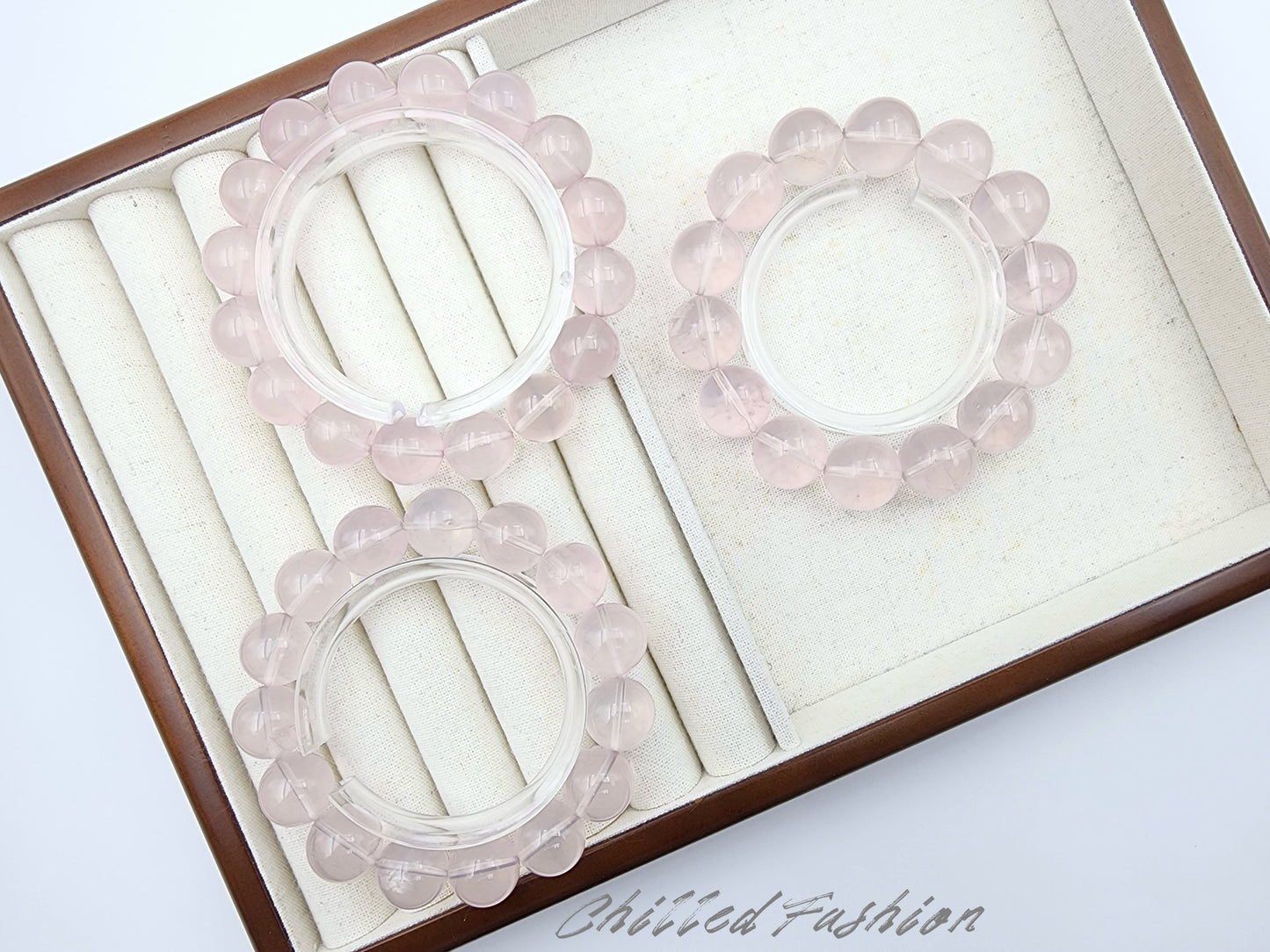 [Bracelet] Natural Mozambique Rose Quartz Bracelet