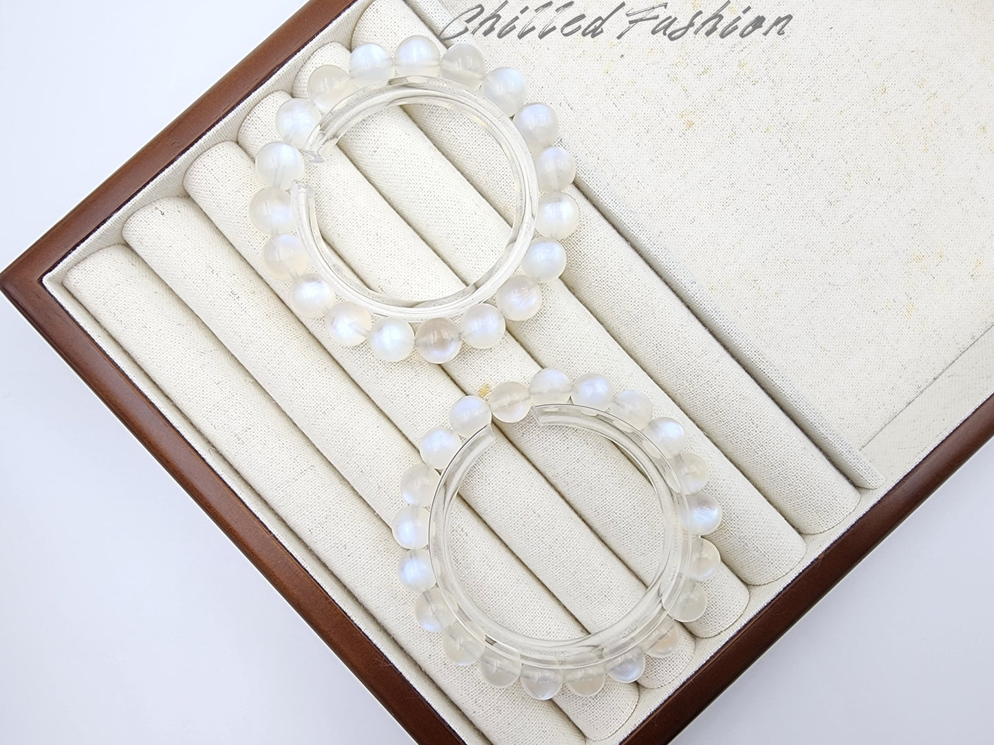 [Bracelet] Elegant Blue Moonstone Bracelet