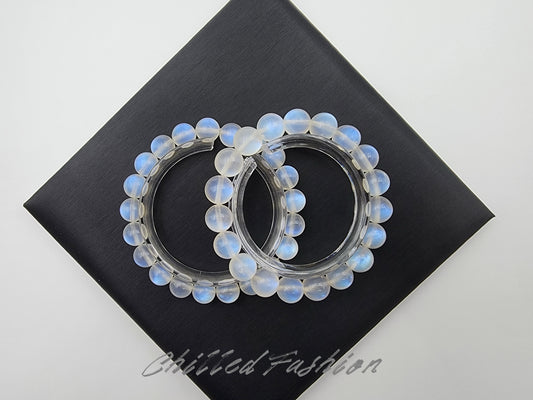 [Bracelet] Elegant Blue Moonstone Bracelet
