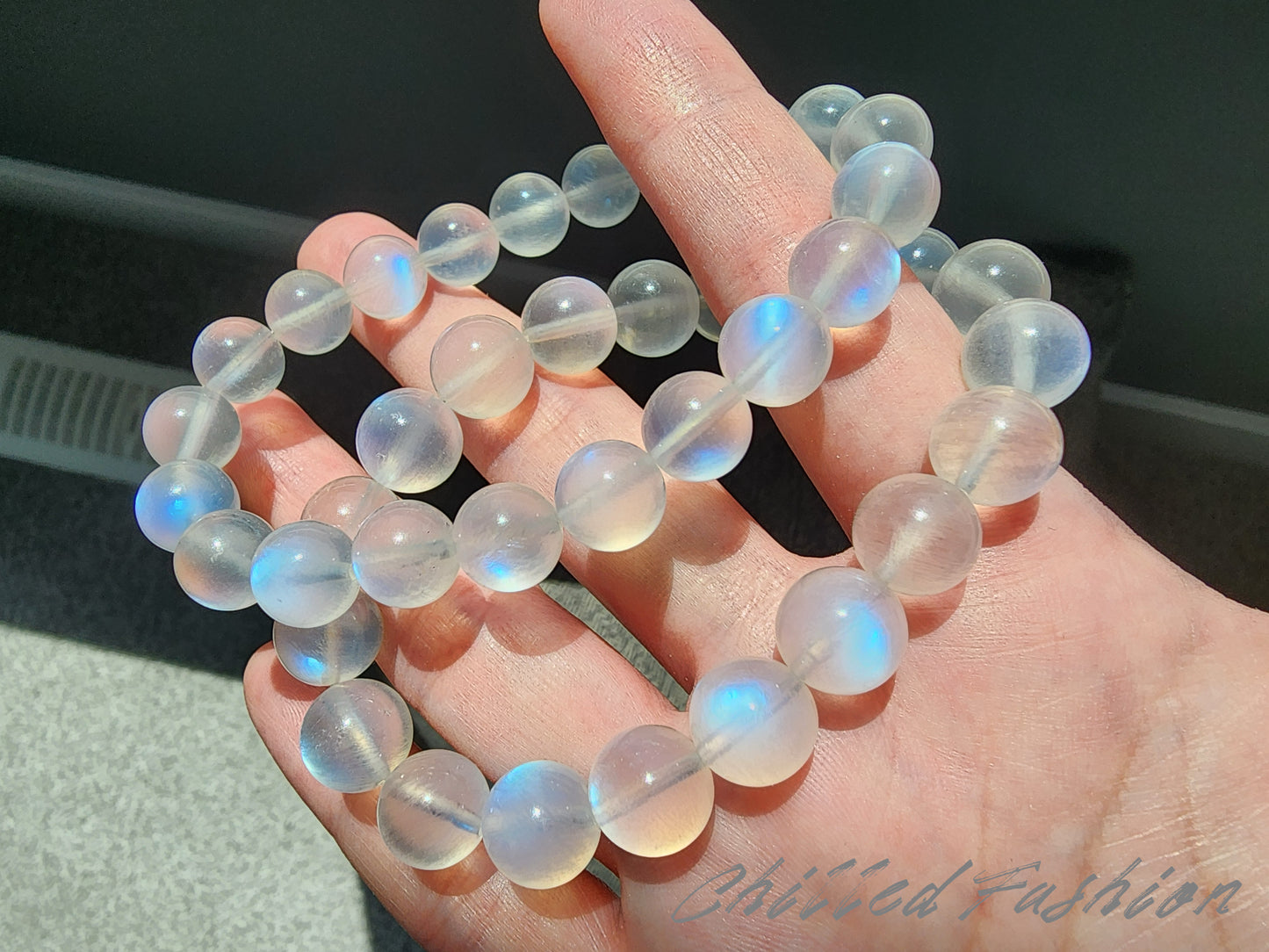 [Bracelet] Elegant Blue Moonstone Bracelet