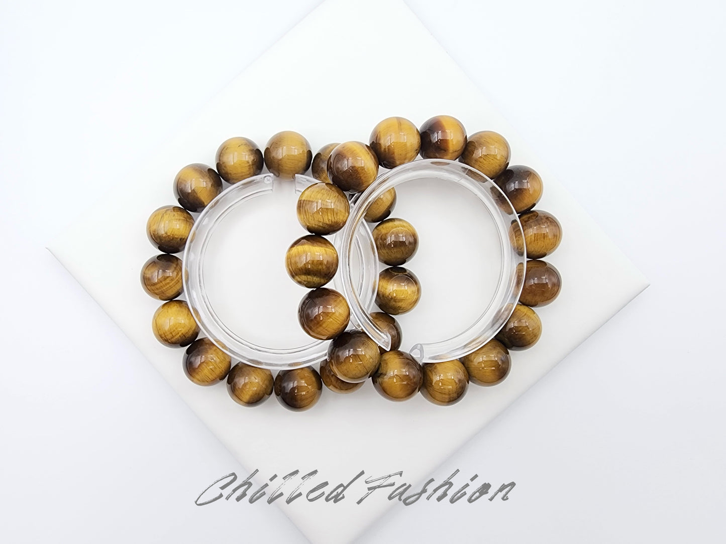 [Bracelet] Natural Yellow Tiger's Eye Bracelet
