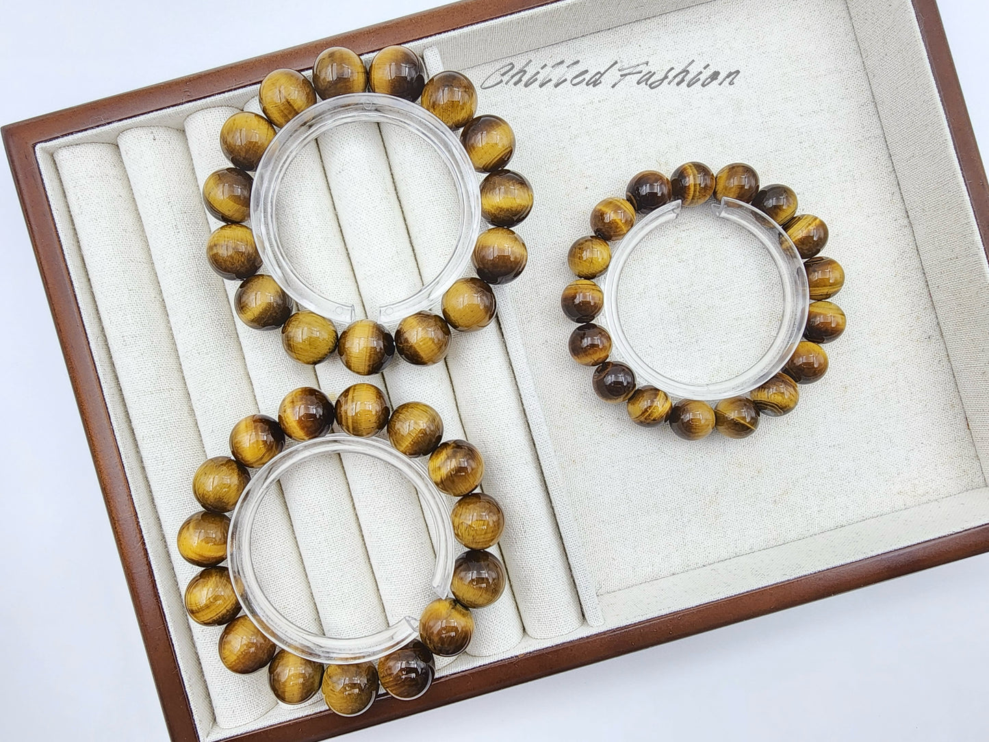 [Bracelet] Natural Yellow Tiger's Eye Bracelet