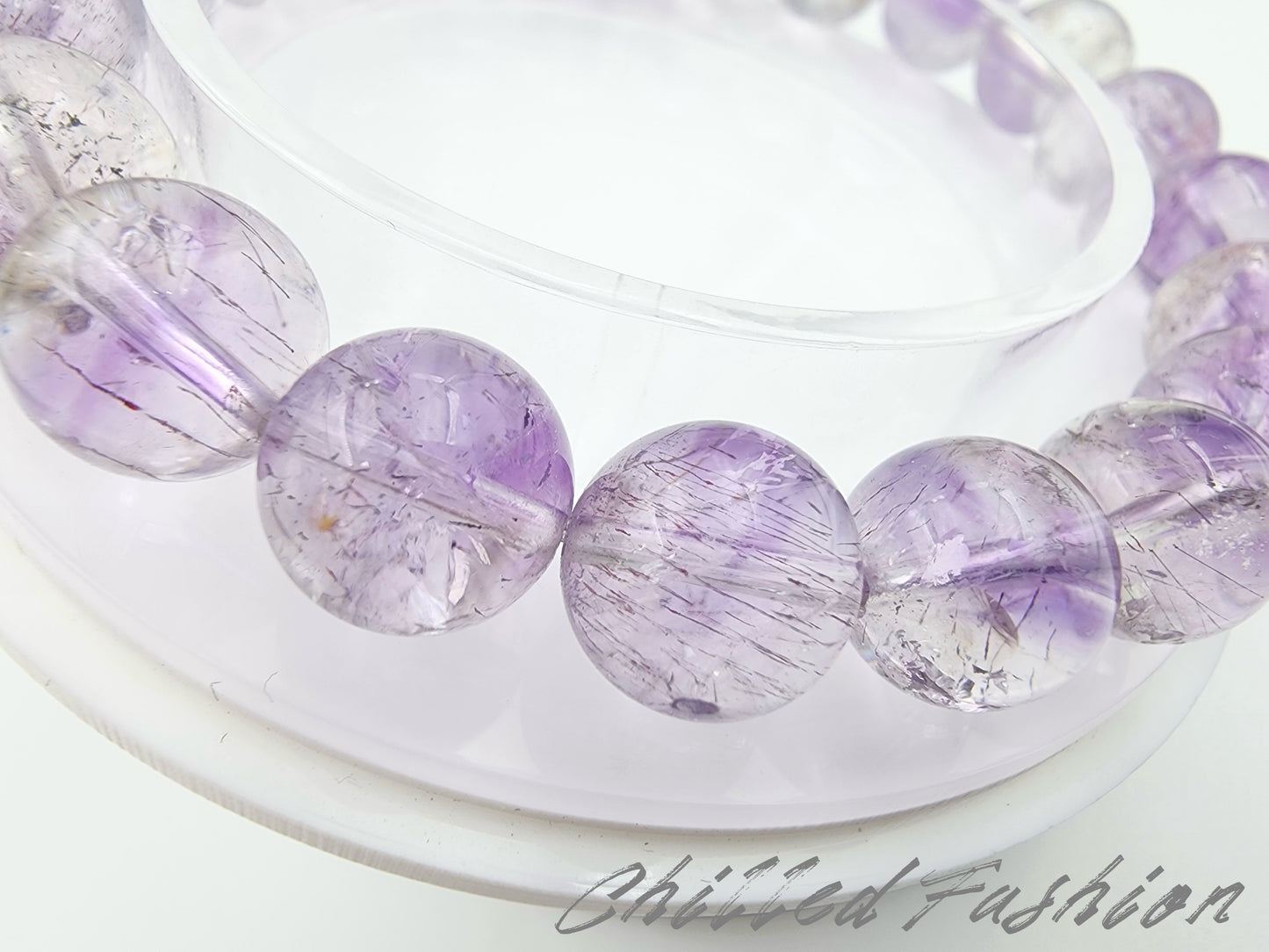 [Bracelet] Natural 10mm Purple Super Seven Bracelet