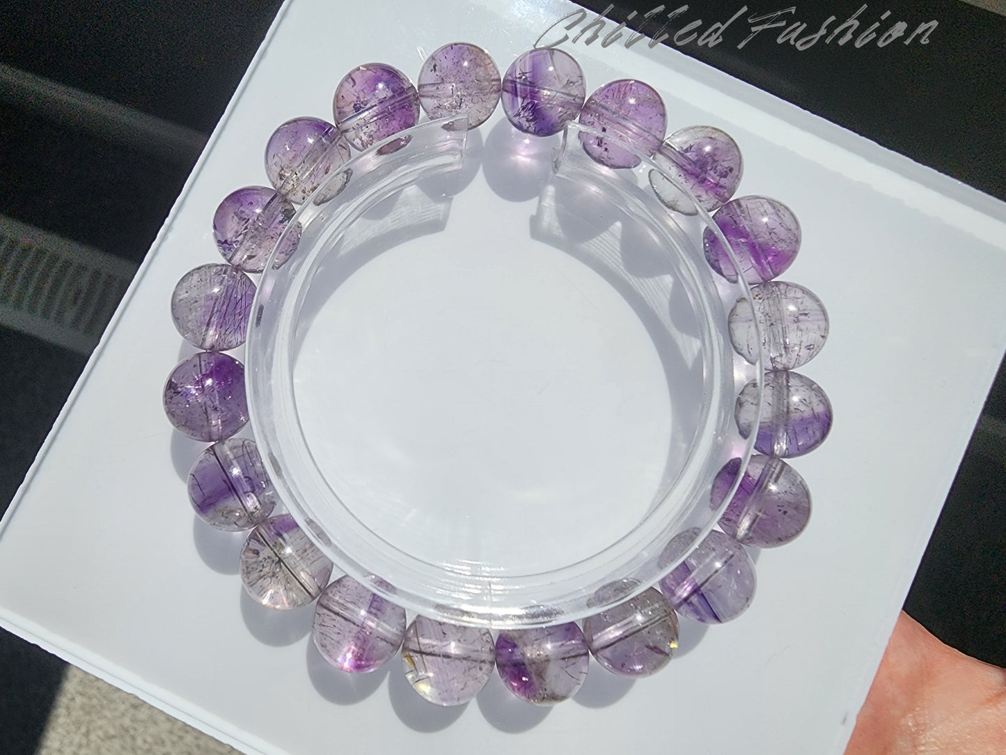 [Bracelet] Natural 10mm Purple Super Seven Bracelet
