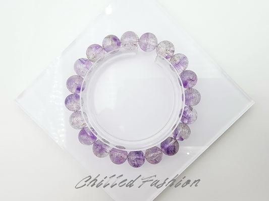 [Bracelet] Natural 10mm Purple Super Seven Bracelet