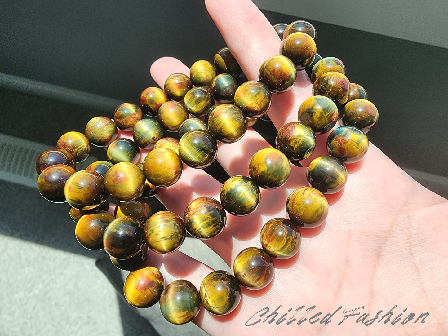 [Bracelet] Natural 10mm Dunhuang Style Pietersite Bracelet