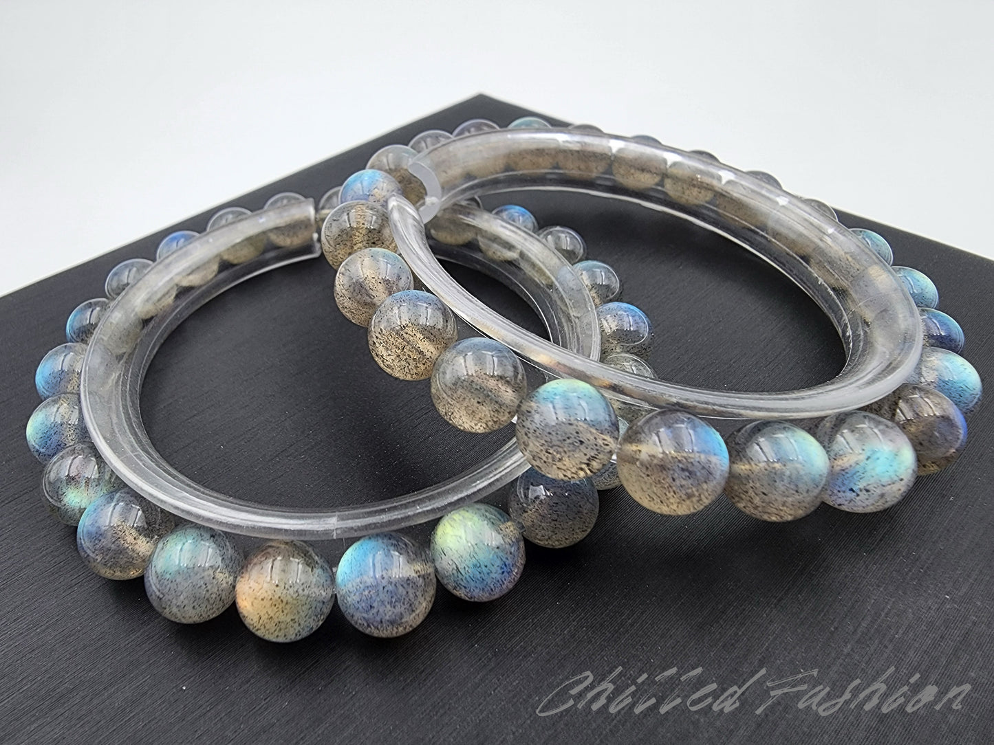 [Bracelet] 8mm Labradorite Bracelet with Stunning Natural Flash