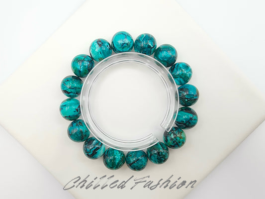 [Bracelet] Natural 13mm Phoenix Turquoise Bracelets