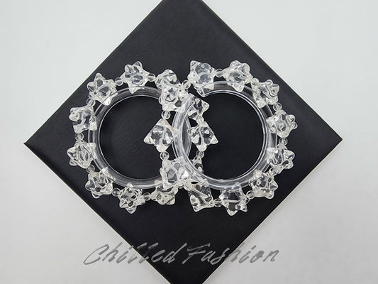 [Bracelet] Clear Quartz Sacred Geometry Merkaba Bracelet