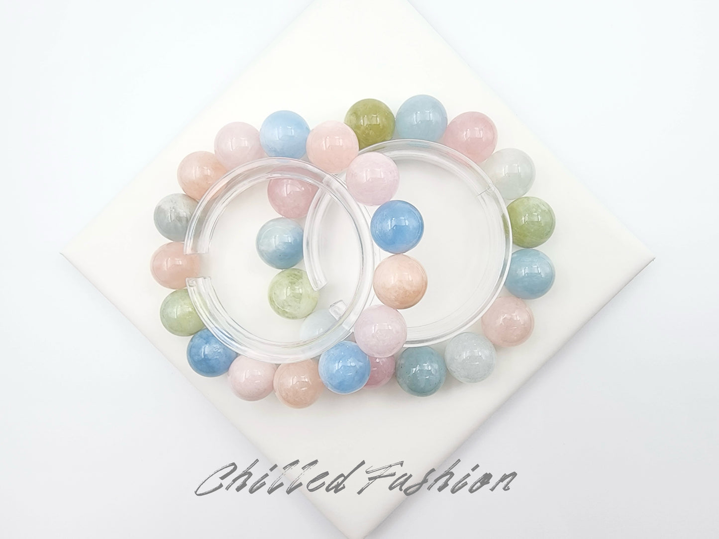 [Bracelet] Pastel Rainbow Morganite Bracelets